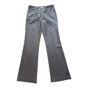 Development Women Brown Metallic Shimmer Wide Leg Flare Dress Pants Size 2